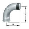 Curva raio longo M.F. 90G